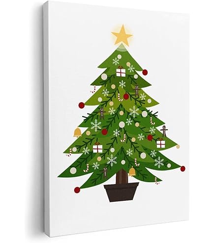 クリスマスツリー 絵 壁絵 インテリア 61Su8GkAxkL._AC_UF350,